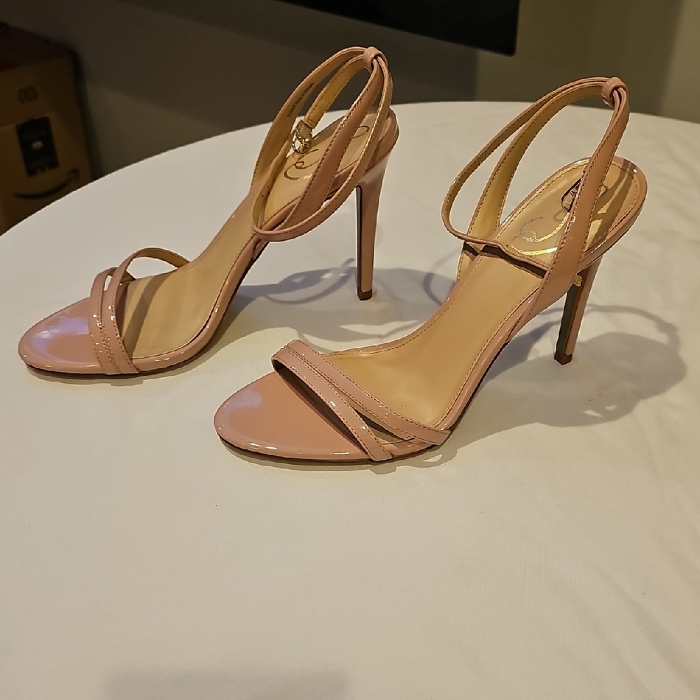Sam Edelman Blush Strappy Heels - Picture 2 of 6